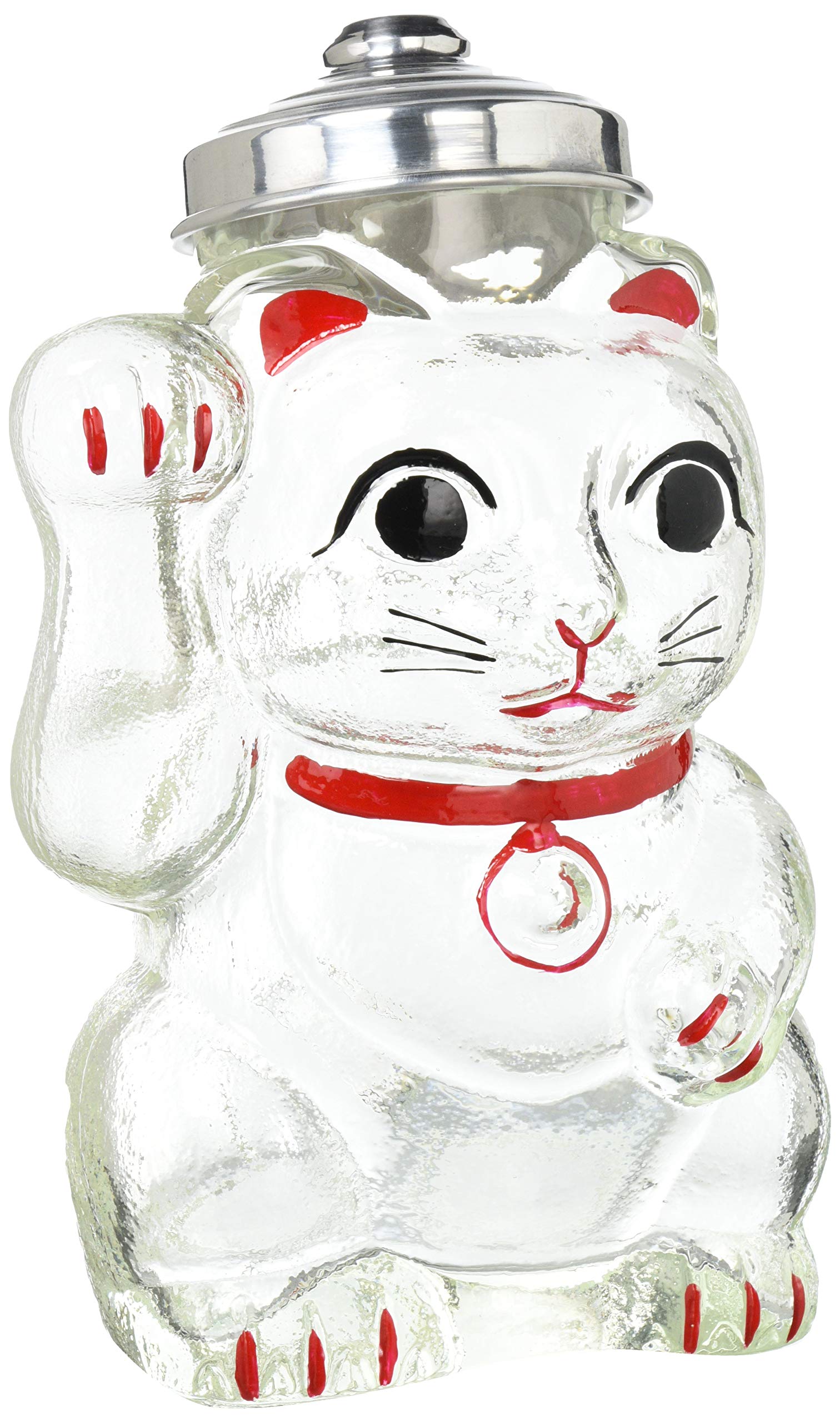 

Hirota Glass Candy Bottle Maneki-neko SM-2