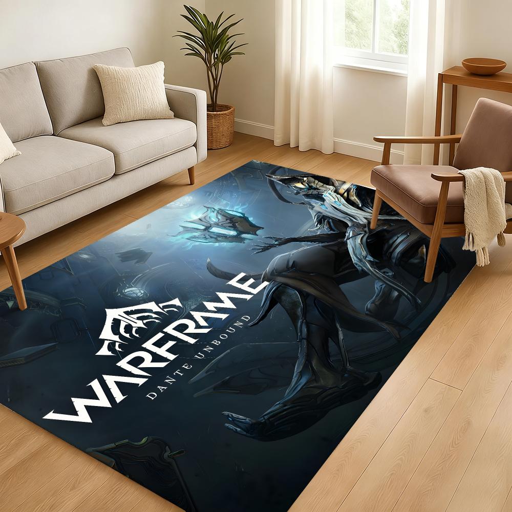 Warframe Floor Mat Soft Thickened Absorbent Non-Slip Bedroom Living Room Door Mat Home Decor Flannel Rugs
