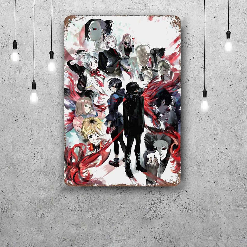 Hero Tales Manga Decor Vintage Metal Signs Tin Signs Captain Poster Decor for Bar Pub Club Man Cave Wall Decoration