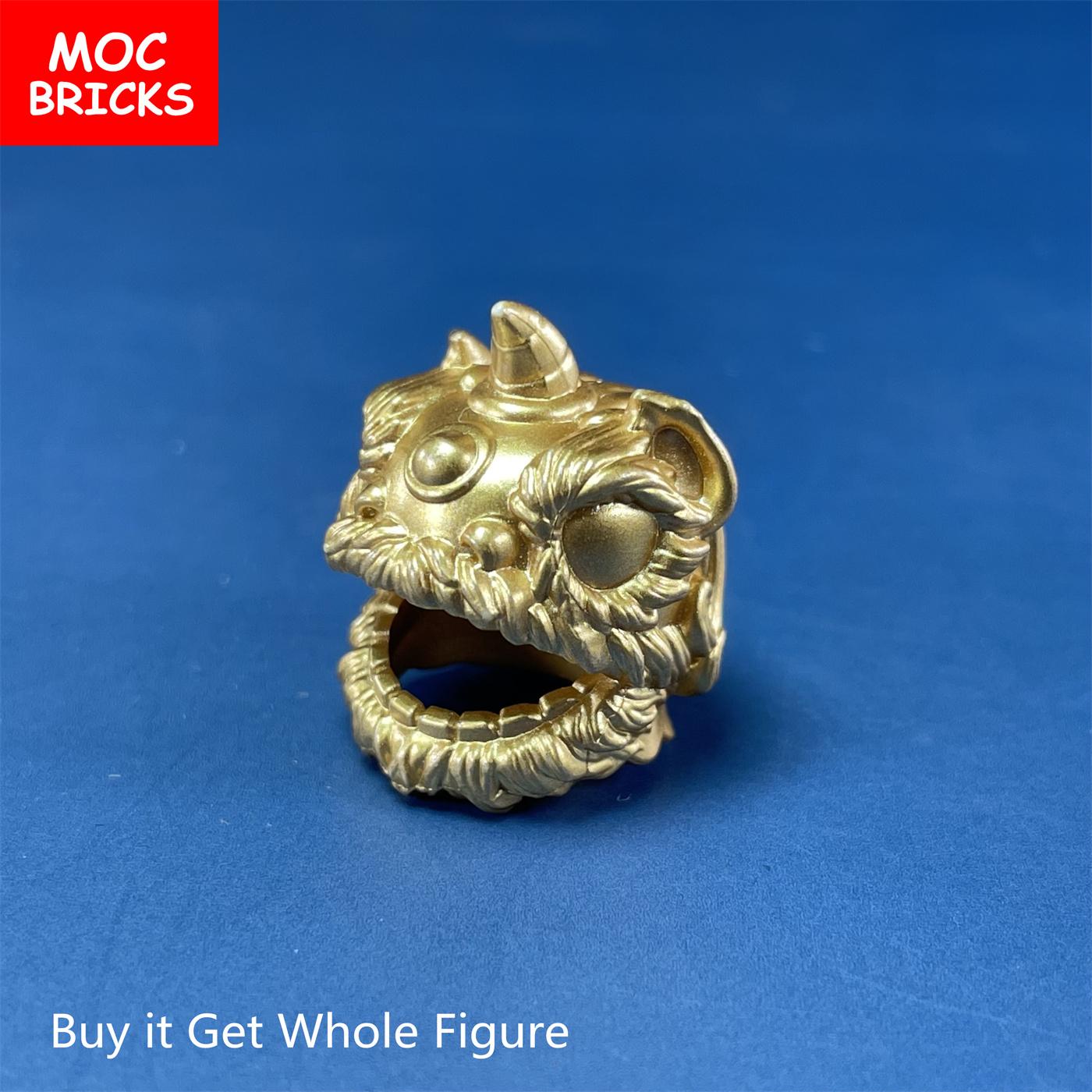 

MY OWN CREATION Blocks Lion Happy Latest Year dancing Chinese Spring Festival Fitting Accessory Assembled Building Blocks Playthings Children Present