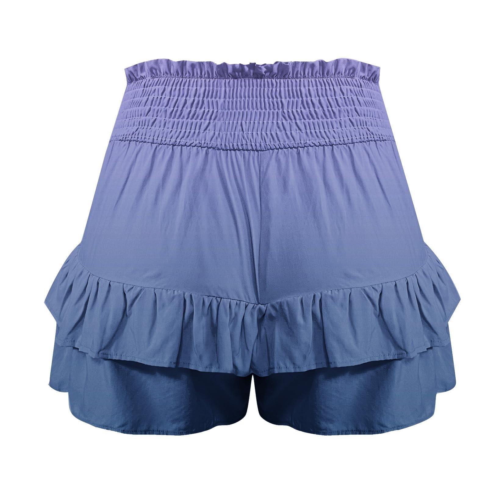 Женские модные летние плиссированные шорты с высокой талией и повседневными шортами — фото 5