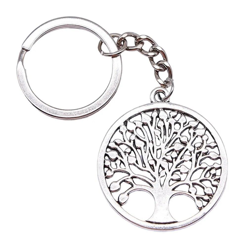 Tree Of Life Klíčenky Ozdoby Předměty Výroba šperků Velikost prstenu 28 mm