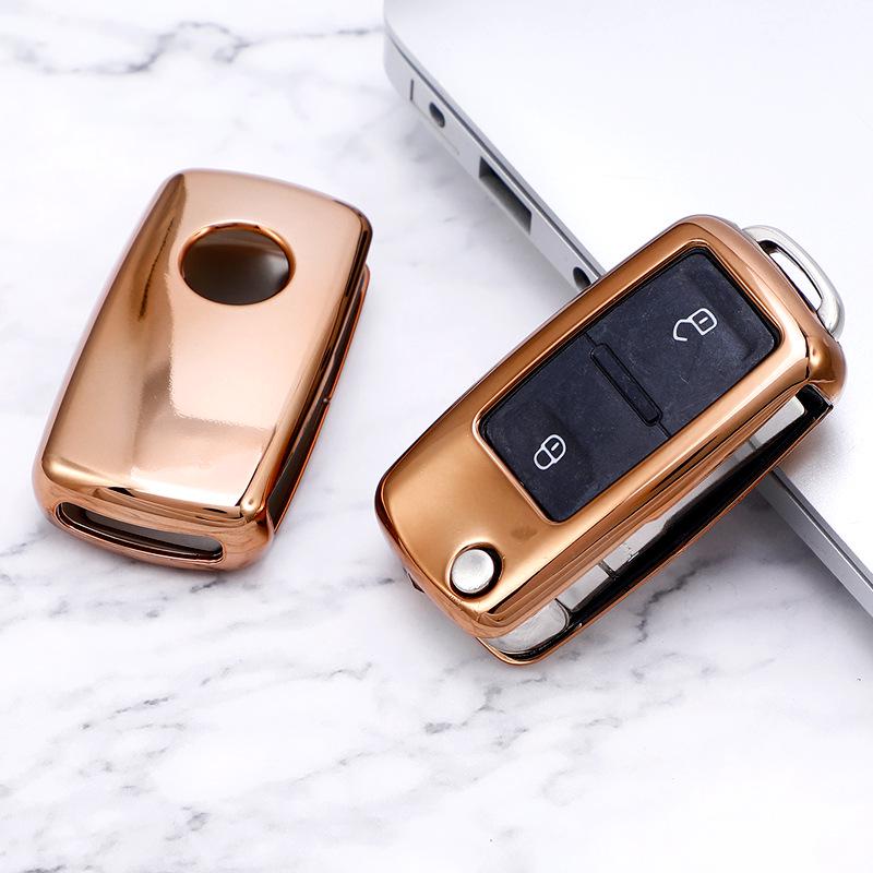 Etui na kluczyk Volkswagen dla modeli Lavida, Bora, Tiguan, Santana, Sagitar, Lamando, Jetta - Połówka skorupy z klamrą