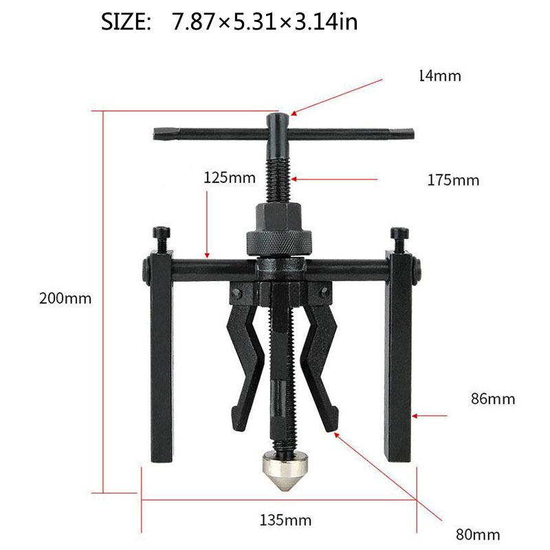 Automobile Tire Three Jaw Type Puller Inner Hole Three-Jaw Bearing Puller Remover Puller Tool