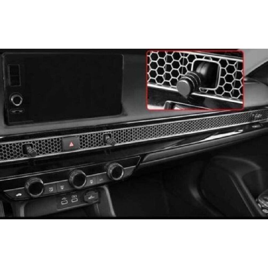 Black Alloy Console L&R AC Air Outlet Vent Knob Ring For Acura Integra 23-2024