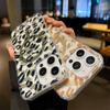 Leopard Print Soft Phone Magnetic Case For iPhone 17 Air 16 15 14 13 Pro Max Plus 16E Transparent Shockproof Back Soft Protective Cover