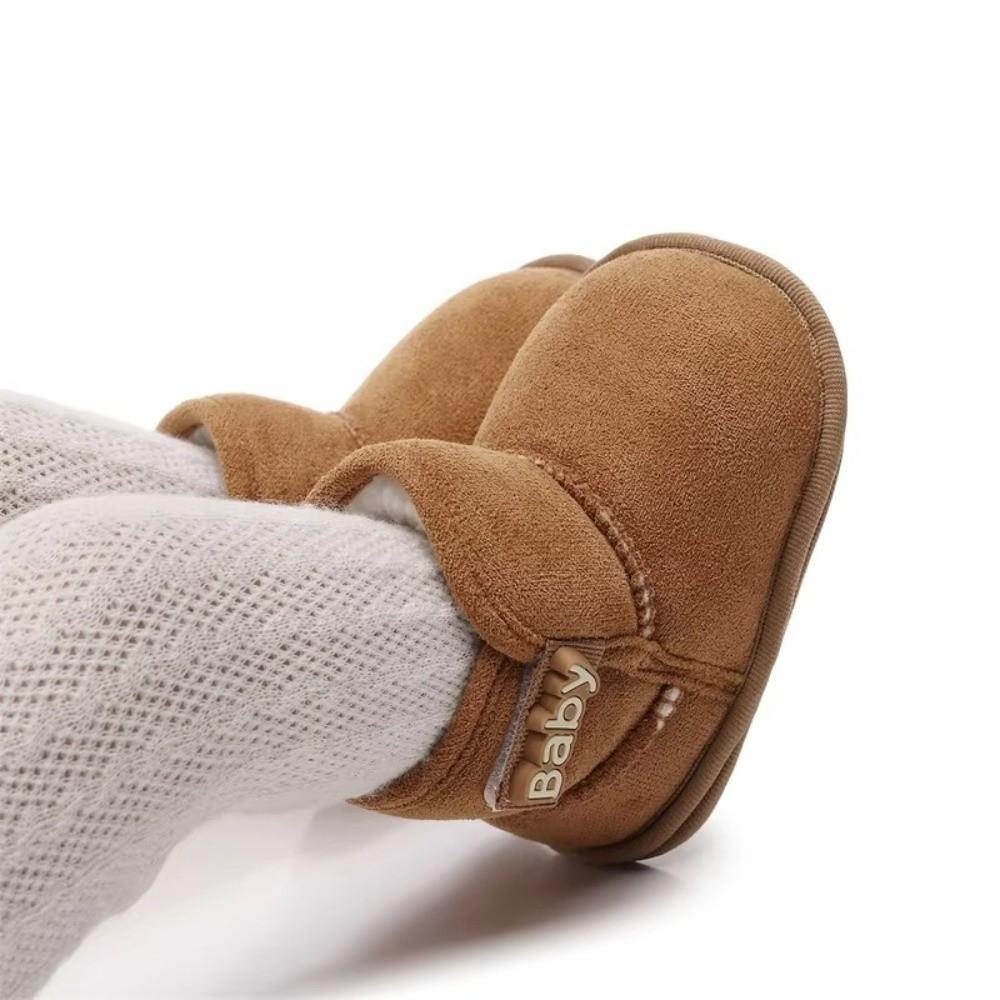 Winter Warm Babys Snow Booties Anti-Slip Slipper Newborn Shoes Flats Toddler Crib Boots Toddler Infant Walking Shoes Girls Boys