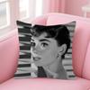 Audrey Hepburn Lipstick Cushion Cover Car Throw Pillow Case For Sofa Car Christmas Gift