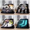 Juventus Paulo Dybala Stadium Collage Flannel Throw Blanket, Soft Lightweight Blanket for Sofa Bed, Football Fan Home Gift