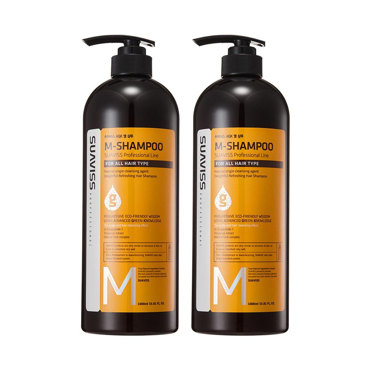 M Shampoo 1000ml 2 bottles