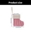 10Pcs Knitted Christmas Stocking Creative Colorful Socks Ornament Stylish Holiday Decoration for Wall or Tree Display