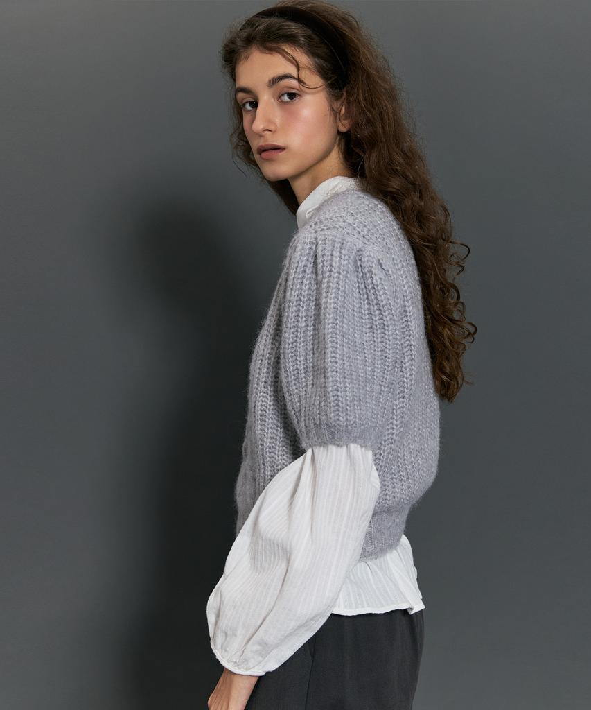 Lilisu Sofy Knit Top / Grey