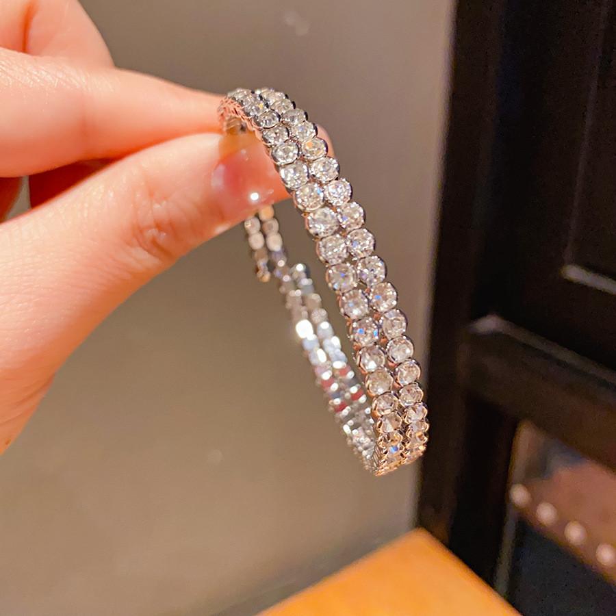Light Luxury Alphabet Bracelet Copper Plated For Women Fashion Casual Jewelry