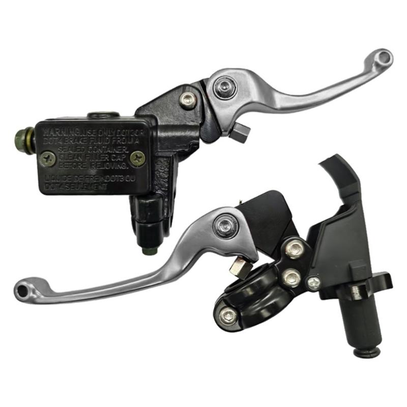 1 Pair Replacement Clutch Brake Handle Lever Motocross Brake Clutch Levers Aluminium Clutch Lever Motorcycle Accessories серебряный