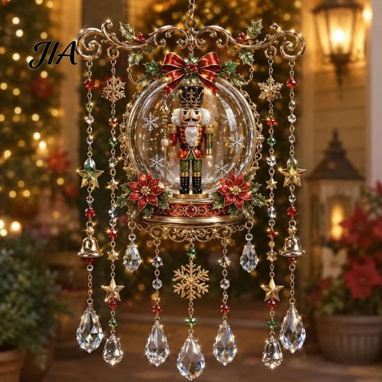 Atmosphärische Dekoration für Büroräume Weihnachts-Windspiel, Acryl-Sonnenfänger für Außenbereich Garten Terrasse Elegante Dekorationen Festival-Dekor, Hängend