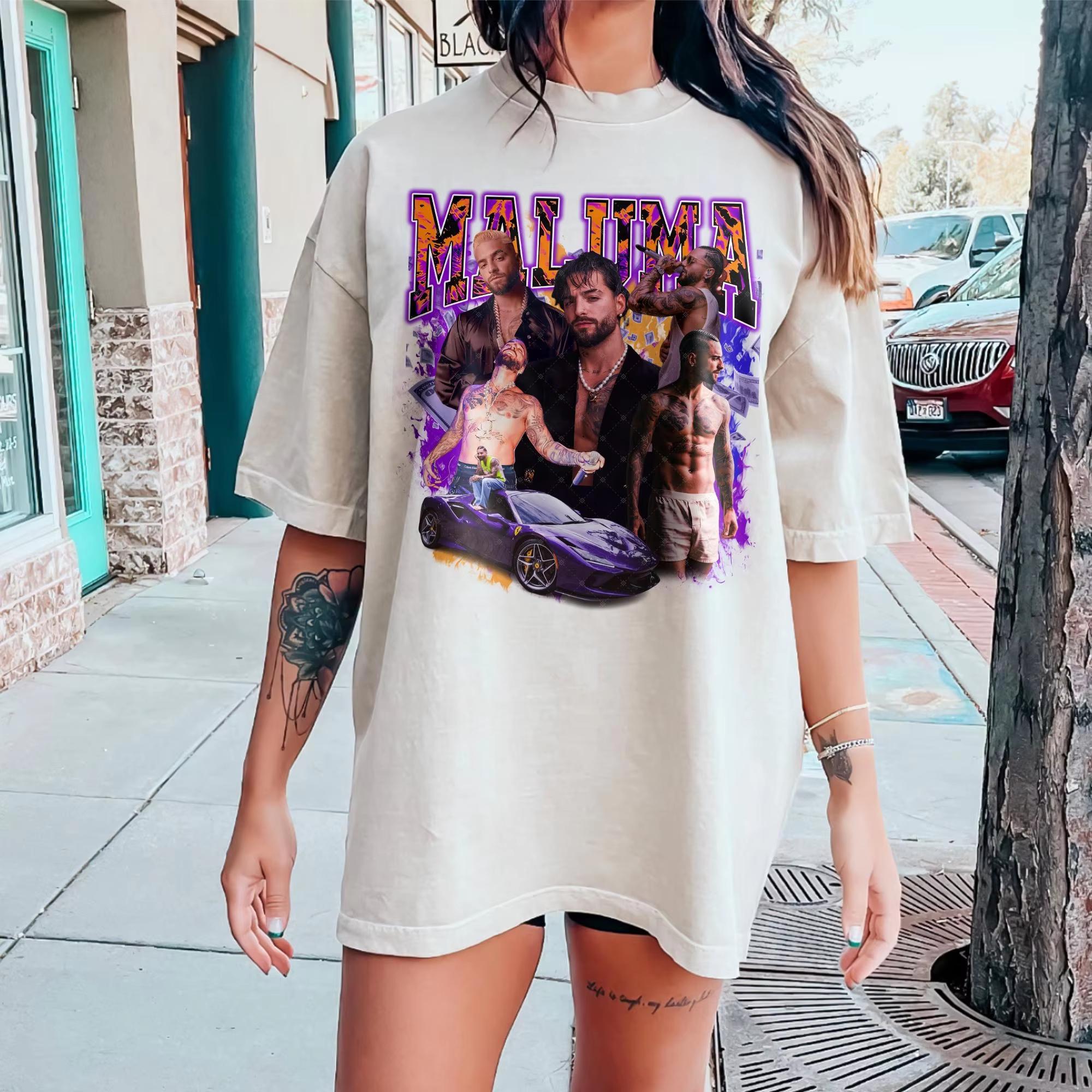 

Vintage Maluma Shirt Maluma Bootleg Shirt Retro Maluma Shirt for Fan Maluma Unisex Y2k Clothing Maluma Fan Gift Trending Shirt S