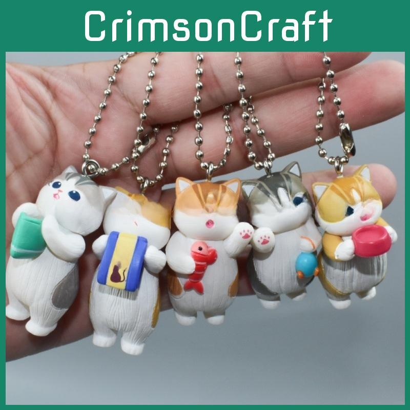 Fushan Cat Keychain With Foodshaped Pvc Charm For Collectors And Gift Giveaways
