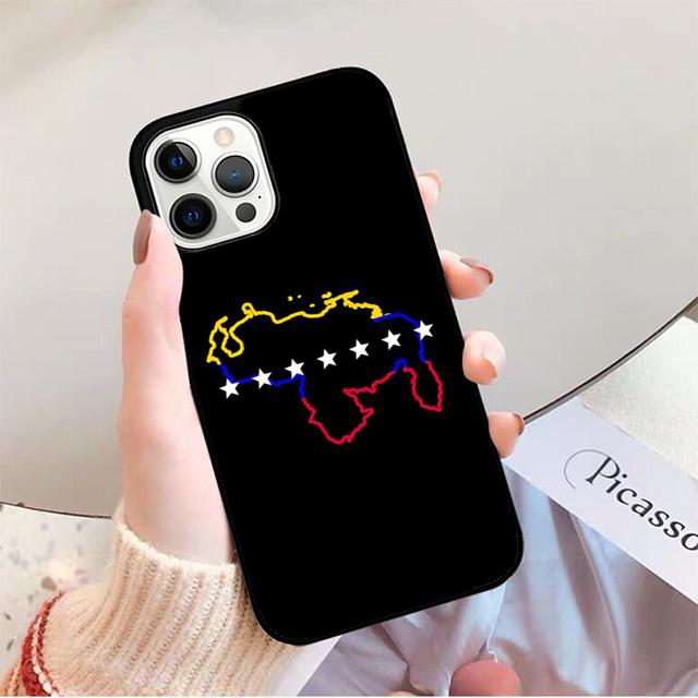 Venezuela Flag Coat Of Arms Phone Case for iPhone 17 Air 16 16e 15 Plus for Apple 13 11 12 14 Pro Max Cover Coque Fundas