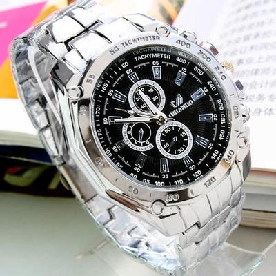 Men's Fashion Stainless Steel Belt Sport Business Quartz Watch Wrist Watches