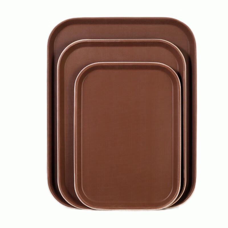 Maidekai Thickened Tempered Non-slip Serving Tray 46x36cm