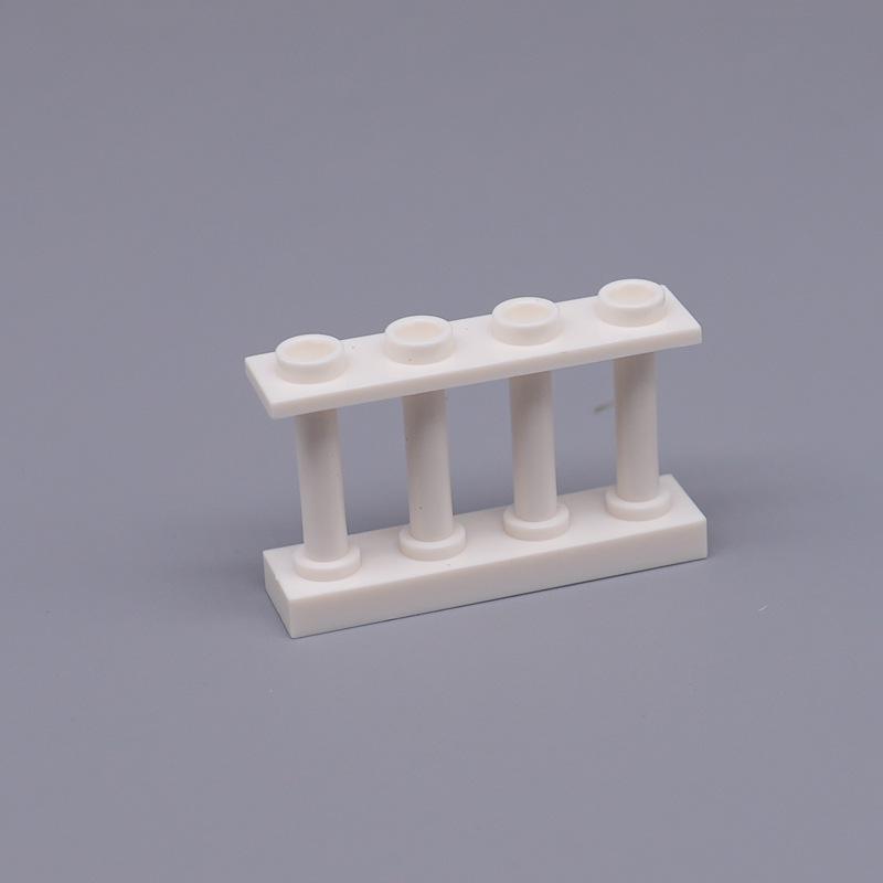 Small Particle Building Blocks: 1x4x2 Fence Railing Accessory, 0.1kg, Compatible with 15332