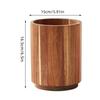 360° Rotatable Cutlery Rack Wooden Large Fork Organizer  for Dining Container