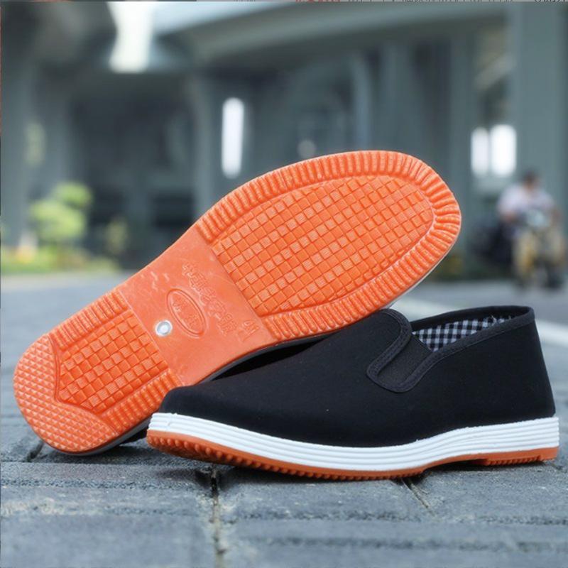 Spring and summer cloth shoes men's old Beijing cloth shoes single shoes men's driving work men's black cloth shoes mountaineering shoes non-slip labo