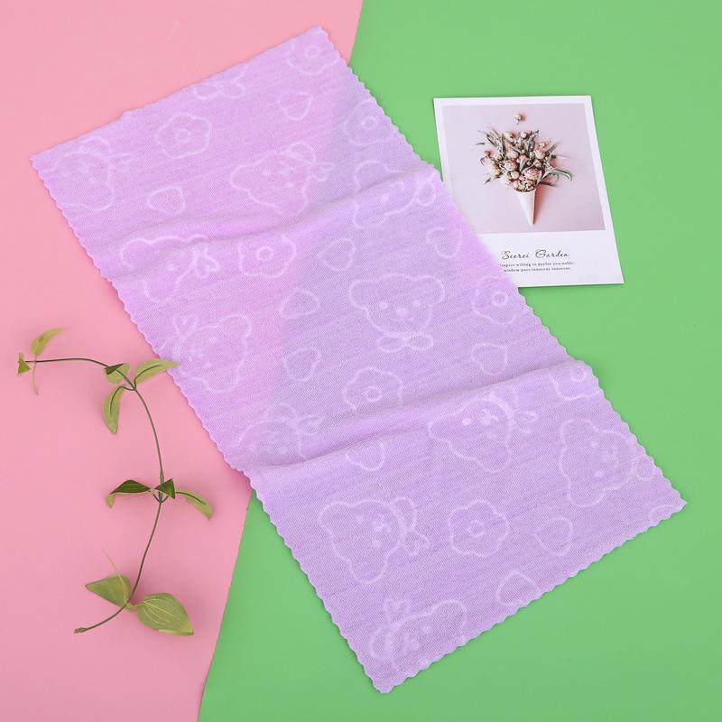 

Цветная вафельная салфетка из супертонкого волокна - Безворсовая, Сильное водопоглощение, Мягкое полотенце для лица, Идеально в качестве подарочного полотенца. 160g Embossed Lace Edge 30*60 светло-фиолетовый