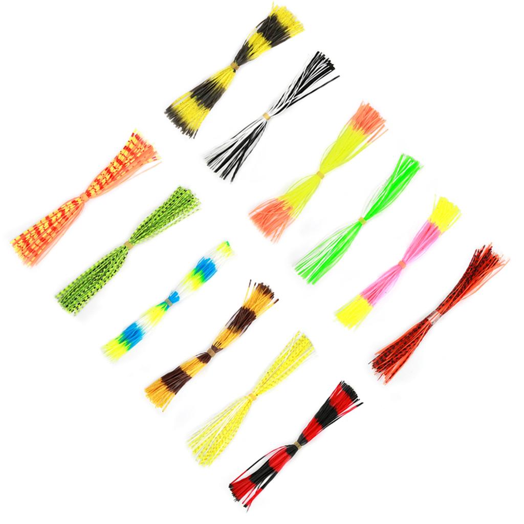 600 Stränge Weiches Silikon-Köder-Garn Zubehör für DIY Spinnerbaits Jig-Köder