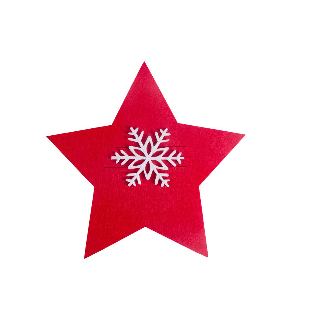 4/8pcs Christmas Knife Fork Holder Felt Xmas Tree Star Shape Pocket Cutlery Bag New Year Party Dinner Table Decoration Organizer