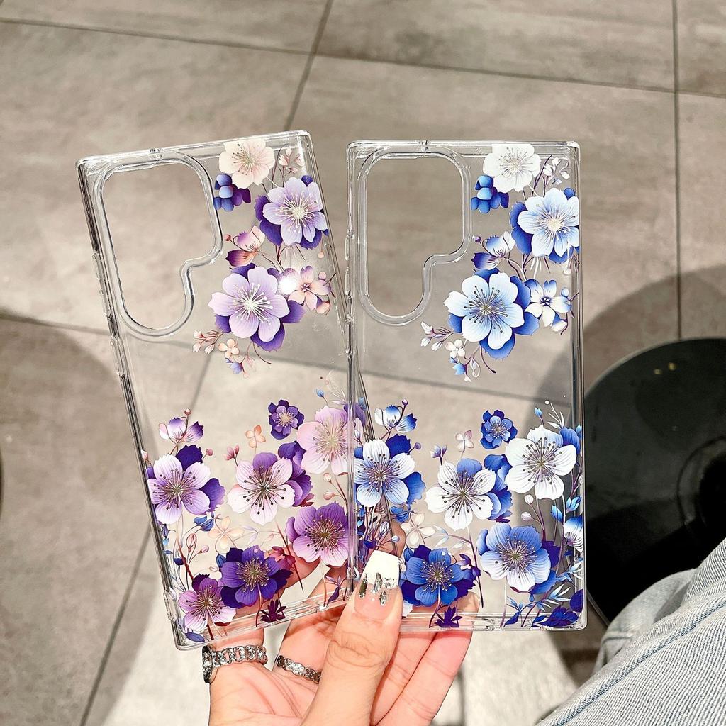 Suitable for Samsung S25ultra Mobile Phone Case S24FE Double Layer Printed A56 Yuese Garden A26 Protective Case