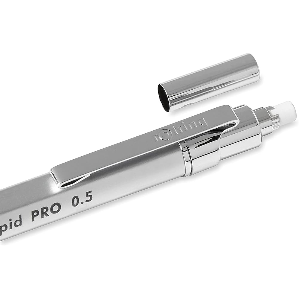 Rotring (Rotring) Mechanical Pencil Rapid Pro 0.5mm Silver 1904-255 [Genuine Japanese]