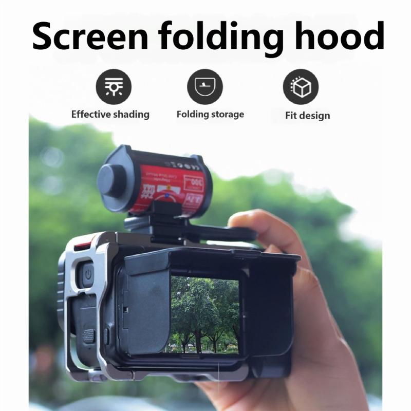 Magnetic Quick Release Cover for Camera LCD Screen with Sun Shade and Protector Foldable Lightweight Outdoor Photography Accessory
