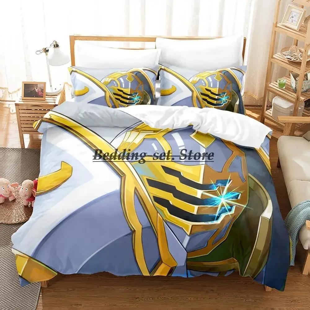 Durable Trendy Single Twin Full Queen King Anime Skeleton Knight in Another World Size Bed Aldult Kid Bedroom Sets Quilt Comforter (quilt)-EU Single(135*200cm)3pcs