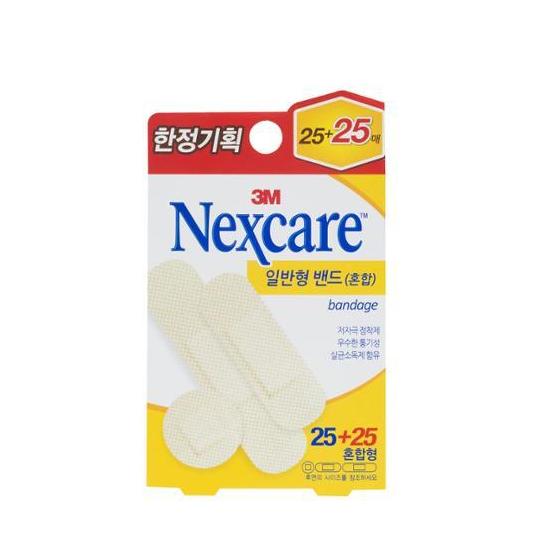 3M Nexcare General Mixed Bands 25+25 sheets