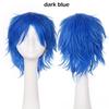 S-noilite Synthetic Short Wig Blue Brown Black Women Men Cosplay Costume Party Head Wigs Hair