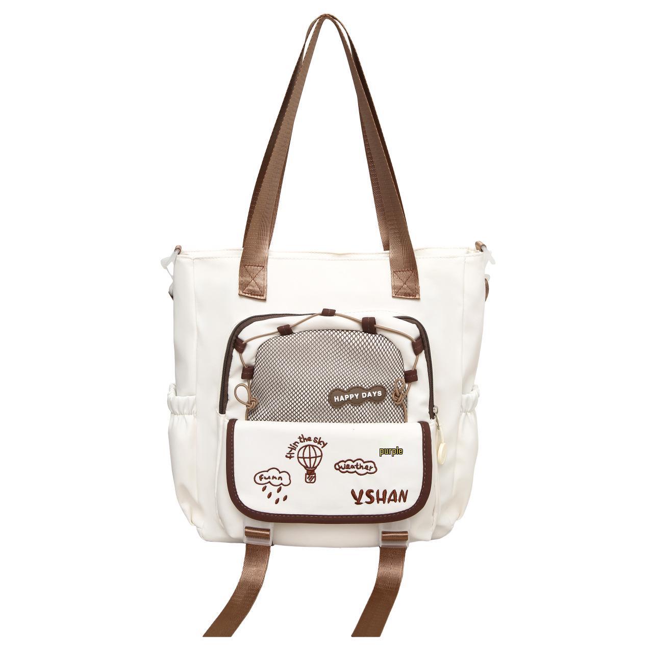 

2025 Fashion Student Bags: Unisex Casual Backpacks & Shoulder Bags with Large Capacity for Campus & Tutoring