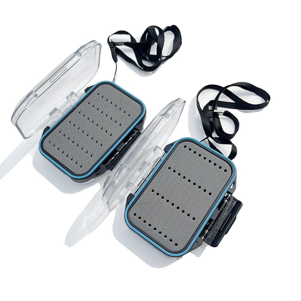 Double-Sided Fly Fishing Hook and Lure Storage Box for Hair Flies, Small Spinners, and Artificial Baits.