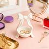 Bow Jewelry Tray Decorative Bow Knot Key Dish Tray Resin Jewelry Dish Tray Rings Earrings Holder Trinket Dish Gift for Mom Friend Wife Sister