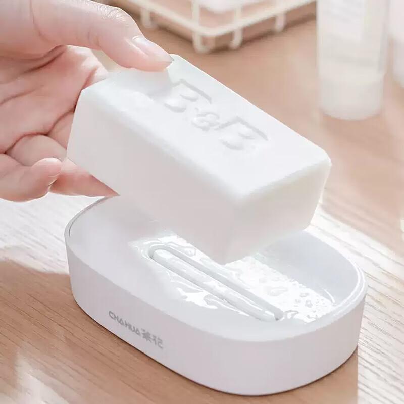 CHAHUA Antibacterial Double-Layer Draining Soap Dish