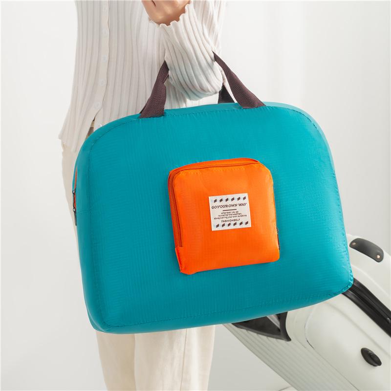 Large Capacity Foldable Korean Style Travel Bag - Handheld & Shoulder Strap