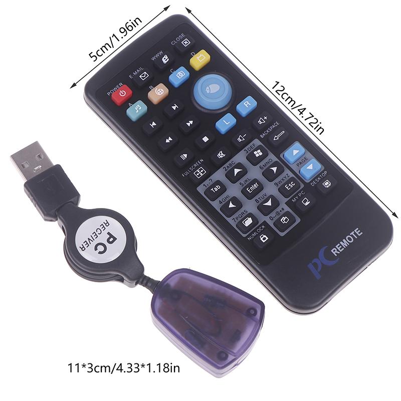Wireless Pc Mouse Remote Control Controller Usb Receiver Ir Remote Control Tools For Laptop Pc Computer Center Windows 7 8 10 Xp