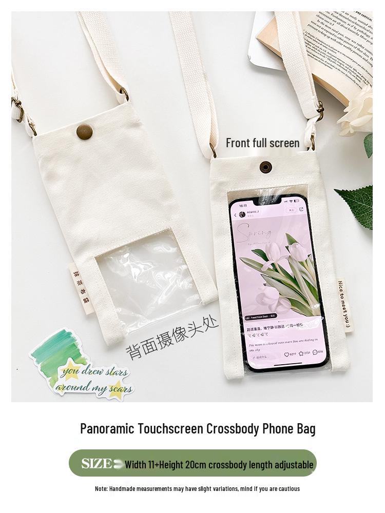 Sommerreise Touchscreen Umhänge-Handytasche - Mini Hänge-Halsbeutel