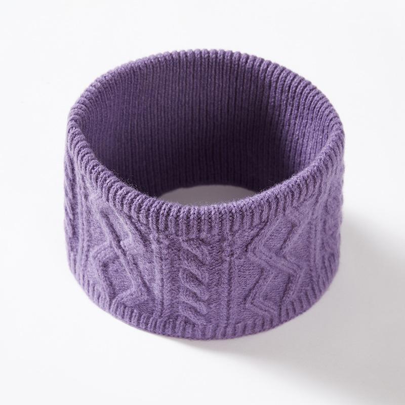 Knitted hat men's wool winter warm ear protection wool hat scarf set women's outdoor anti-cold