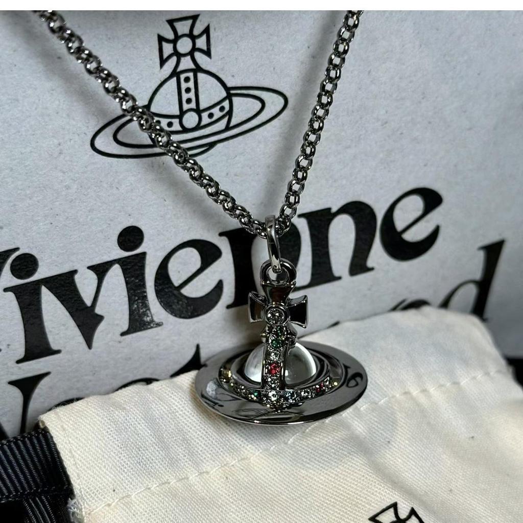 Vivienne Westwood Císařovna Vdova 10mm Orb UFO Přívěsek Choker