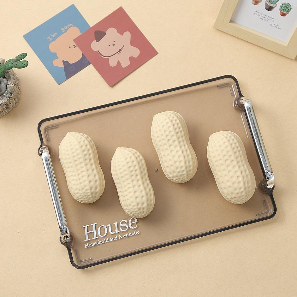 Good Things Happen Peanut Stress-Relieving Toys Slow Soft Transparent Slow-Rebound Decompression Relax Toy For Adults
