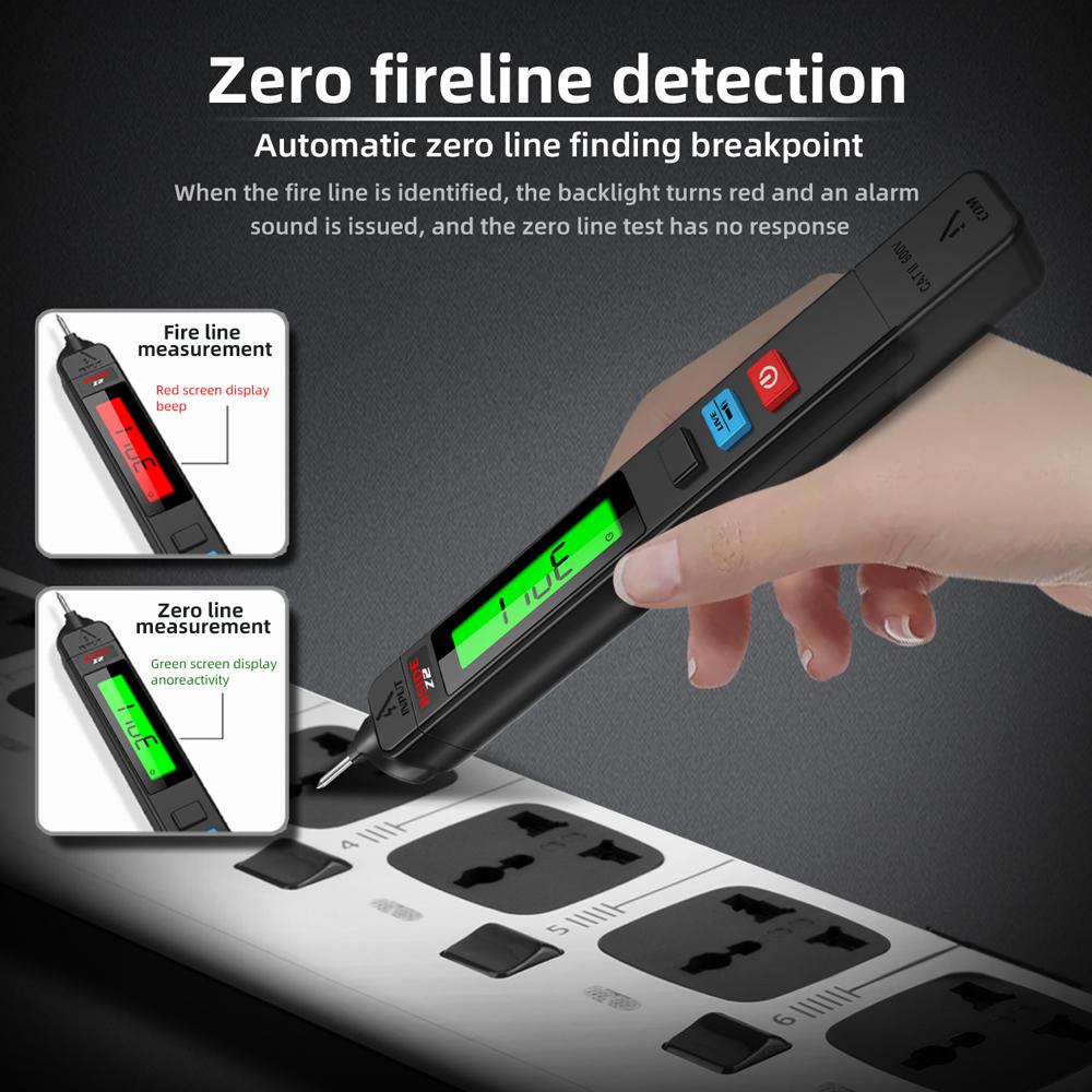 

BSIDE Digital AC Voltage Tester Leakage Detector Electric Leakage Detect Pen 0 300V Non contact Circuit Continuity Test різнокольоровий