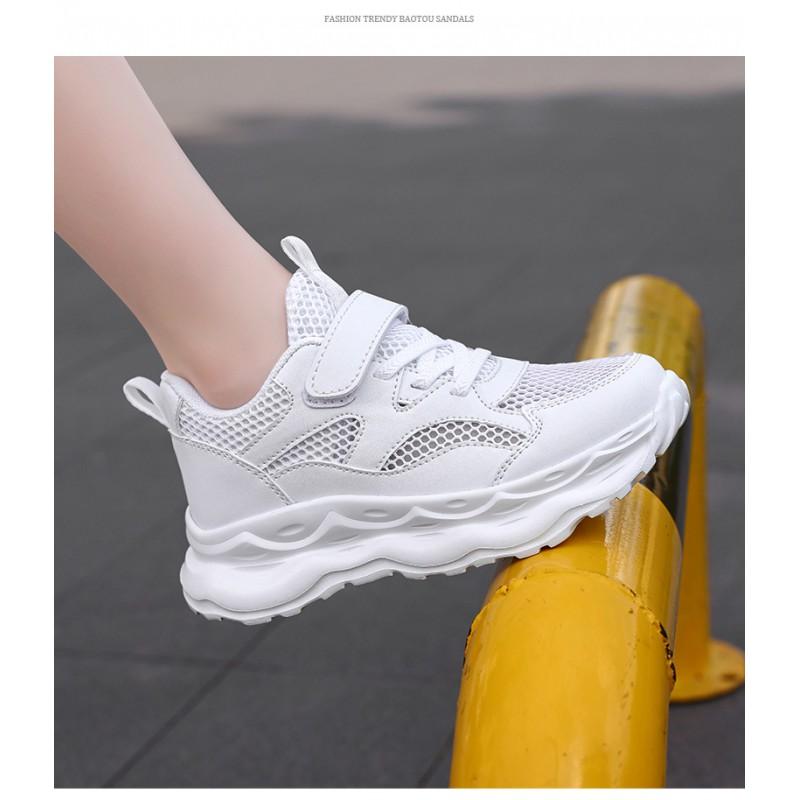 Kids Breathable Mesh Sneakers Boys Girls Running Walking School Sports Shoes Lightweight Comfortable Casual Footwear