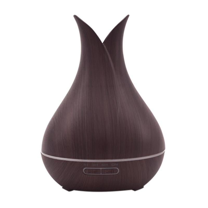Light Brown//EU Details about / 12W Ultrasonic LED Lamp Timer Air Humidifier Aroma Diffuser