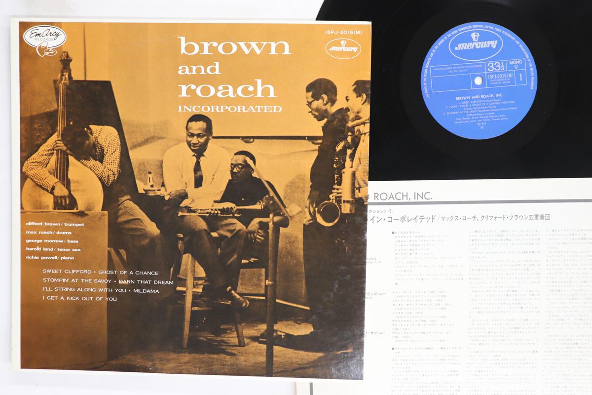 

Виниловая пластинка CLIFFORD BROWN MAX ROACH Brown And Roach Inc. 15PJ2015M MERCURY 1971 Япония Джаз Б/У